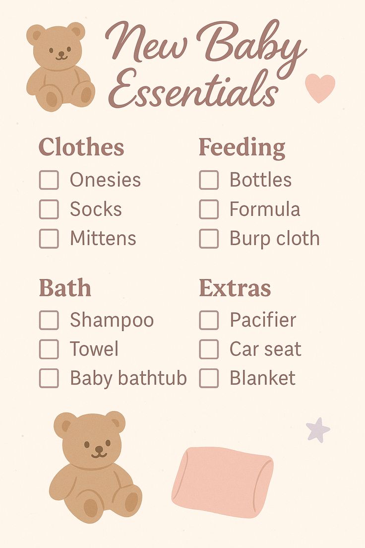 Newborn Essentials Checklist